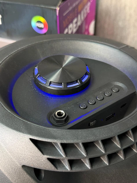 Потужна Bluetooth колонка-валіза MS-2048BT 50W | Портативна акустика з RGB підсвіткою, FM, USB, SD, акумулятор 6 год 2048 бт фото