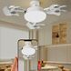 Стельова LED лампа-вентилятор з пультом E27 50W | 3 швидкості, регулювання світла 3000-6500K 3вентпотолок фото 8