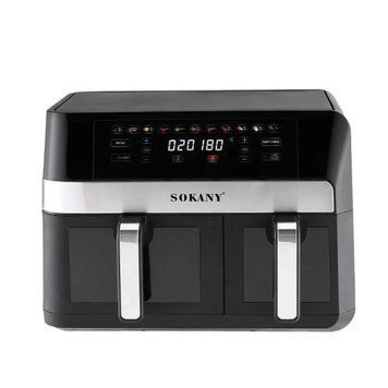 Аерогриль-фритюрниця SOKANY SK-10034 11 л, 2800 Вт із сенсорним керуванням | Мультипіч з подвійною чашею фаб73 сокані10034 фото