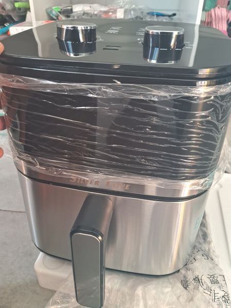 Аэрофритюрница 10л безоливная мультипечь 2200W Электрофритюрница для жарки без масла Silver Love 440740 фото