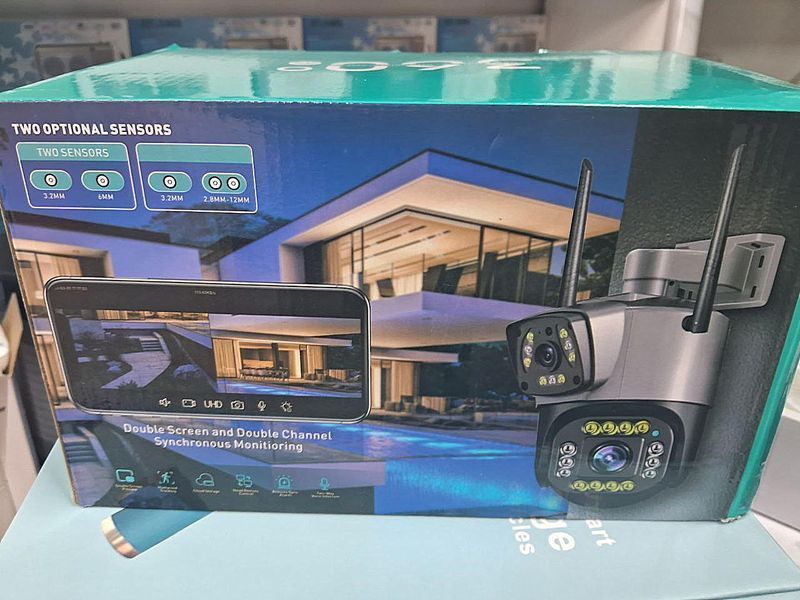 Wi-Fi камера TS-31W Подвійний об'єктив Нічний режим Гучний зв'язок | IP-камера вулична  TS-31W фото