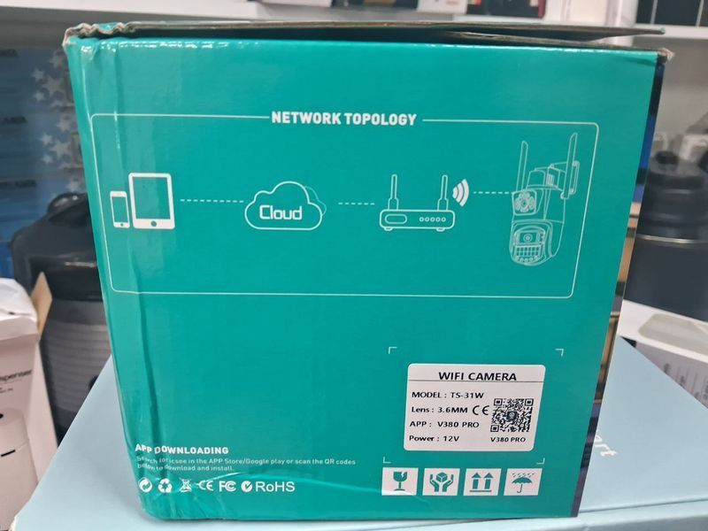 Wi-Fi камера TS-31W Подвійний об'єктив Нічний режим Гучний зв'язок | IP-камера вулична  TS-31W фото