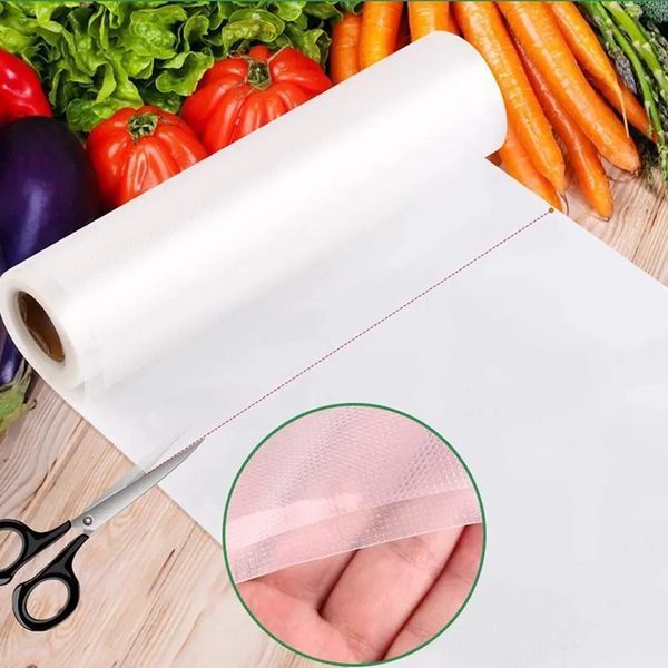 Вакуумні пакети рулон 20&times;500 см (5м) гофровані | Плівка для вакууматора, Sous Vide 20смрифл фото