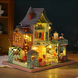 3D Румбокс конструктор з дерева розвіваючий Будиночок у джунглях DIY Dollhouse + Пилозахисний купол лісовий будинок будинок у лісі SKU: ES002-B фото 5