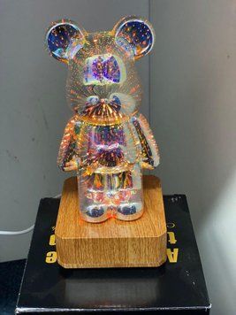 Ночник детский мишка 3D для сна, настольный светильник 2289556168 фото