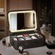 Косметичка-органайзер для косметики з LED-дзеркалом 3 режими підсвічування 26&times;23&times;11 см Чорна дждж1 фото 4