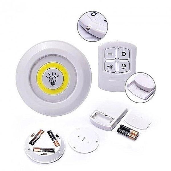 Комплект LED світильників на батарейках з пультом та таймером лампи light with Remote Control Set (3 світильники) 440713 фото