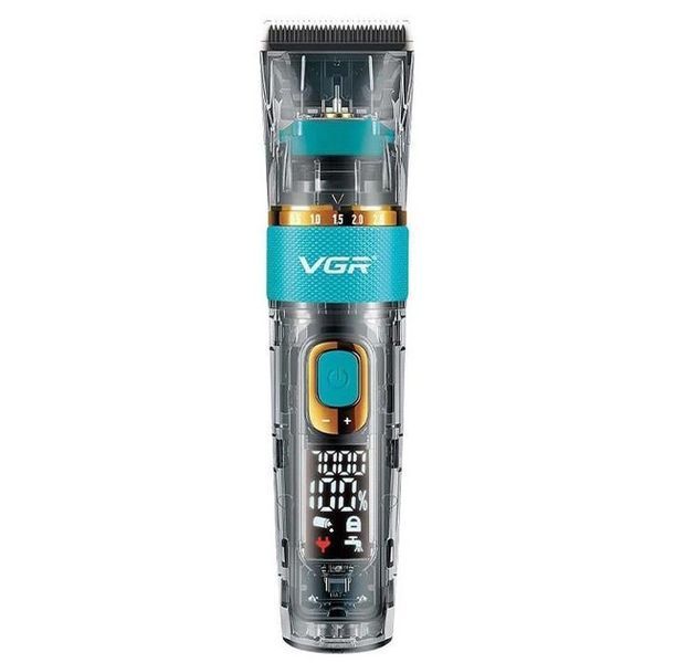 Машинка для стрижки волосся та бороди VGR V-695 професійна, акумуляторна, IPX7, LED дисплей, 6 насадок, 300 хв роботи vgr695 фото