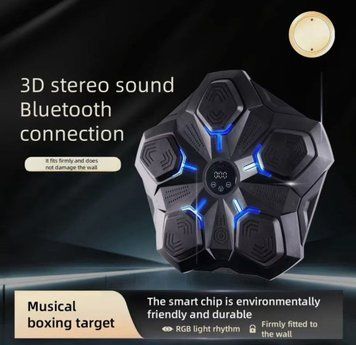 Електронний музичний щит для боксу Bluetooth груша для боксу дитяча з музикою блютуз рукавичками 6 режимів 24-DC-11 фото