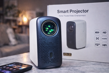Портативный мини-проектор OWLENZ H1 с Wi-Fi, Android, HDMI и Bluetooth, HD 720p проектор 9009 фото
