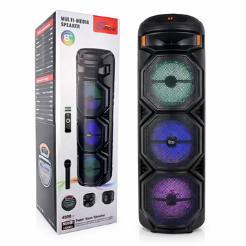 Караоке колонка ZQS 8301 з мікрофоном та підсвічуванням Bluetooth акустика 60 Вт, 3600 мАг ZQS8301 фото