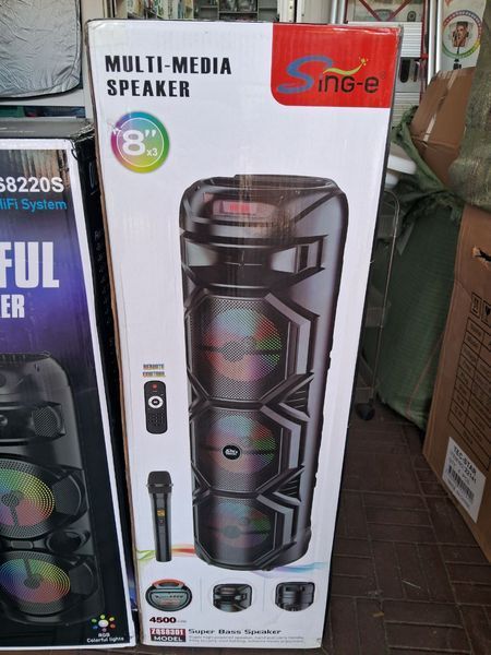Караоке колонка ZQS 8301 з мікрофоном та підсвічуванням Bluetooth акустика 60 Вт, 3600 мАг ZQS8301 фото