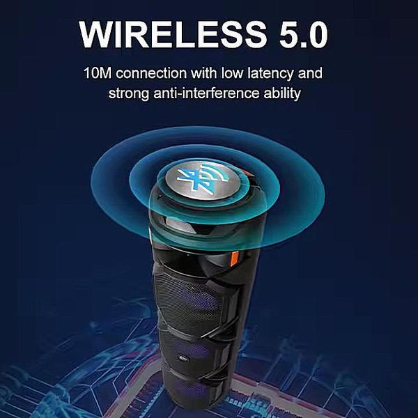 Караоке колонка ZQS 8301 з мікрофоном та підсвічуванням Bluetooth акустика 60 Вт, 3600 мАг ZQS8301 фото