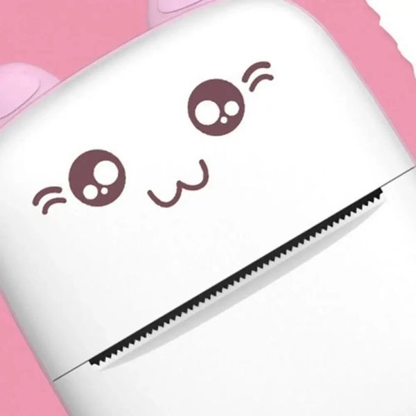 Портативный мини принтер термопринтер bt Mini printer portable Pink розовый 2051340294 фото