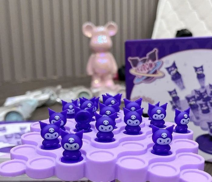 Настольная баланс-игра Kuromi Balance 50 фигурок со спинером и кубиком | Развивающая игра для детей и всей семьи DT-342 фото