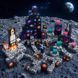Магнитный конструктор Космос 133 детали &ndash; магнитные кубики 2&times;2 см с планетами, ракетами и космонавтами 1547косм фото 2