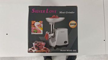 Мясорубка для дома Silver Love металлическая электромясорубка с насадкой для колбасы кебаба,800W 4407100 фото