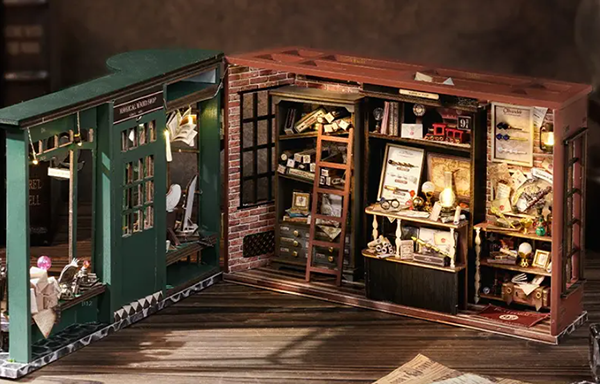 3D Румбокс Гарри Поттер Магазин магии DIY Dollhouse + Пылезащитный купол  F-032 фото
