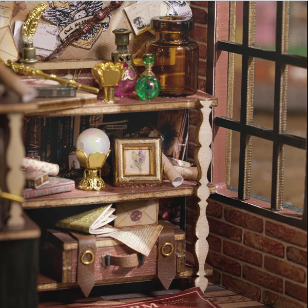 3D Румбокс Гарри Поттер Магазин магии DIY Dollhouse + Пылезащитный купол  F-032 фото