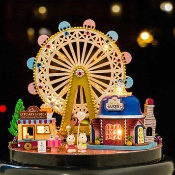 3D Румбокс Парк развлечений DIY Dollhouse колесо обозрения SKU: 2023 фото