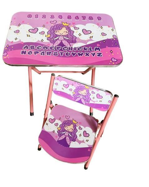 Детский складной столик и стульчик Bambi Princess | Набор детской мебели для обучения и творчества 60&times;40 см 4825jumстол фото