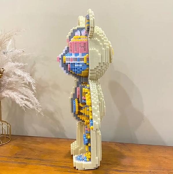 3D конструктор Bearbrick Скелет BX-8176 | Magic Blocks, 3000 деталей, высота 40 см, подарок для подростков и взрослых 8176 мишка фото
