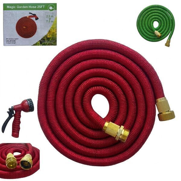 Шланг для поливу 7.5м із пістолетом Садовий шланг Magic Hose компактний із латунними з'єднаннями. 1626,75 фото Шланг для поливу 7.5м із пістолетом Садовий шланг Magic Hose компактний із латунними з'єднаннями. 1626,75 фото
