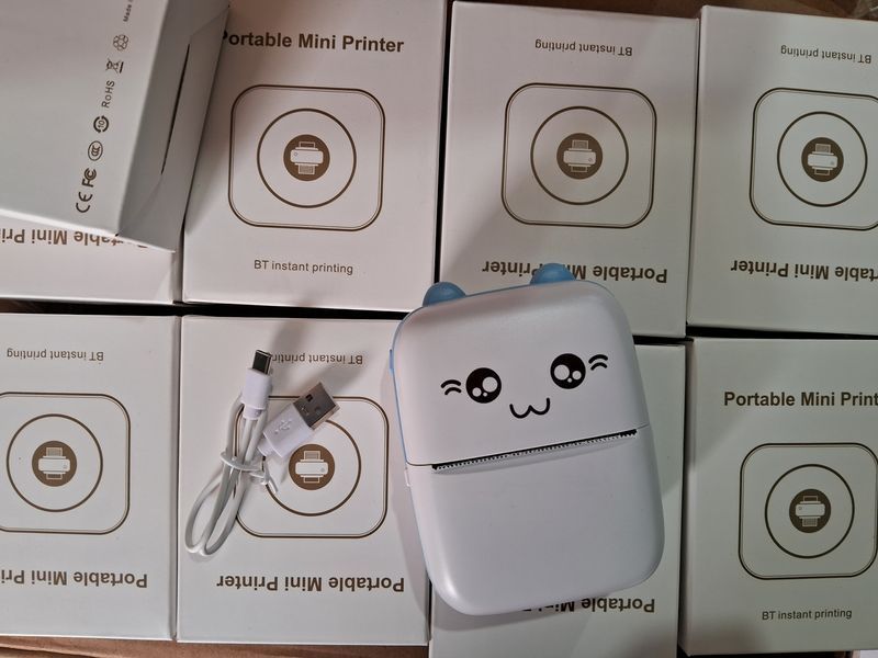 Ручной принтер детский Hand Mini Printer термопринтер для фото из блютуз. 2066208282 фото