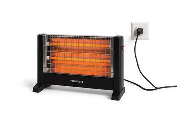 Кварцевый обогреватель Nevaeh LX-1820, 1600W, 4 режима, защита от перегрева, черный ВЛ889 фото
