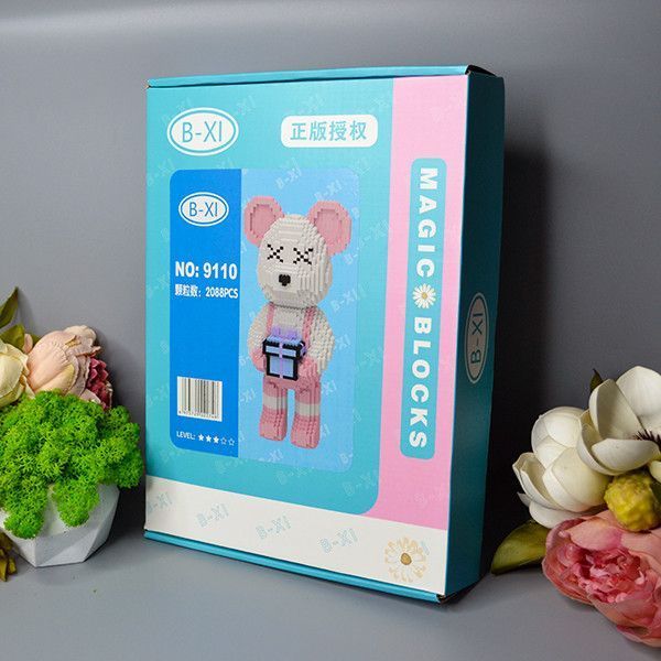 Конструктор Magic Blocks в виде мишки Bearbrick 43см 2249628654 фото
