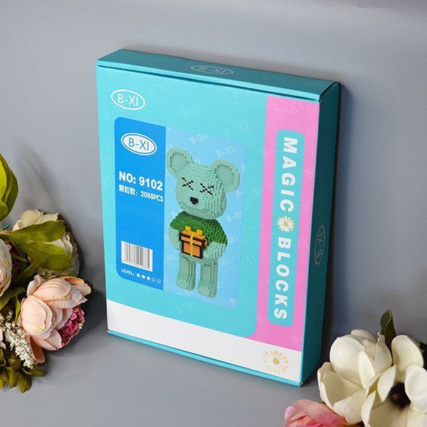 Конструктор Magic Blocks в виде мишки Bearbrick 43см 2249628654 фото