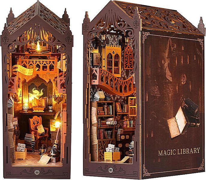 Book Nook DIY Magic Library &ndash; Румбокс &laquo;Волшебная библиотека&raquo; с подсветкой 25-168 фото