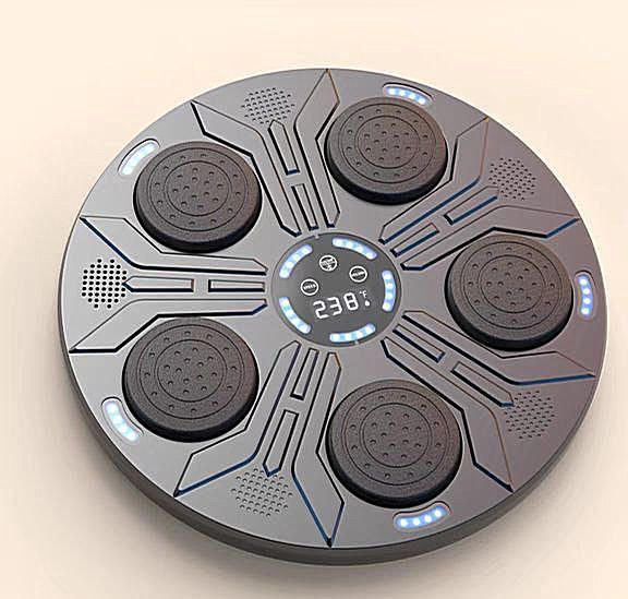 Настінний боксерський тренажер з LED-підсвічуванням, Bluetooth-колонкою та рукавичками | 9 режимів швидкості | 45&times;45&times;10 см Арт 33083 фото