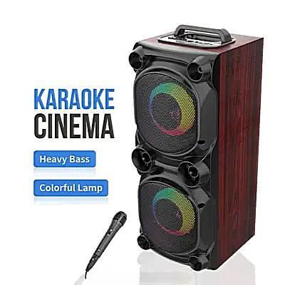 Караоке-колонка з мікрофоном ZQS-6226, Bluetooth, світломузика, сабвуфер, акумулятор 2x15 Вт zqs6226 фото