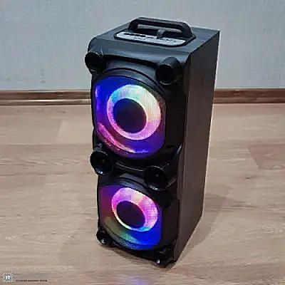 Караоке-колонка з мікрофоном ZQS-6226, Bluetooth, світломузика, сабвуфер, акумулятор 2x15 Вт zqs6226 фото