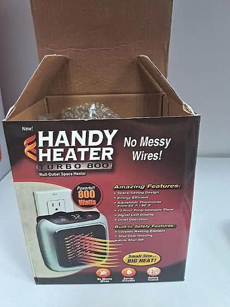 Обогреватель с пультом теплик керамический тепловентилятор Handy Heater TURBO 800 Вт 200120 фото