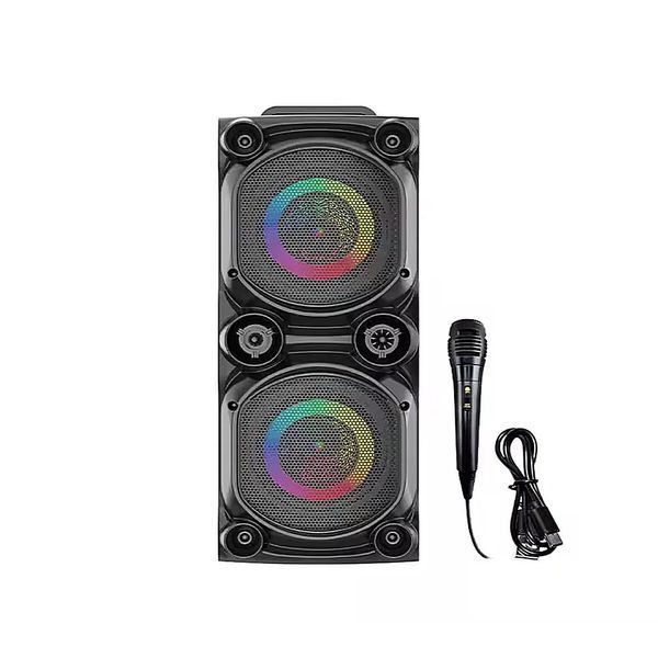 Караоке-колонка з мікрофоном ZQS-6226, Bluetooth, світломузика, сабвуфер, акумулятор 2x15 Вт zqs6226 фото