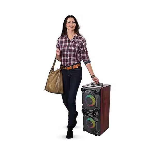 Караоке-колонка з мікрофоном ZQS-6226, Bluetooth, світломузика, сабвуфер, акумулятор 2x15 Вт zqs6226 фото
