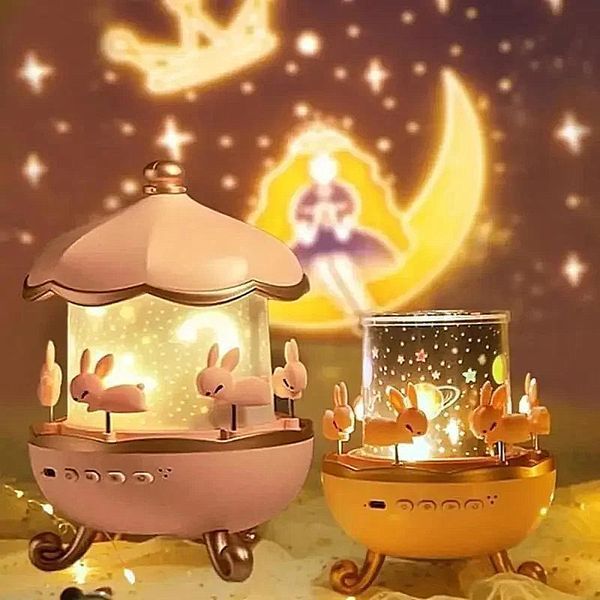 Ночник проектор 6 катриджей детский Fairy Tale E11 розовый проектор рожевий на 360 фото
