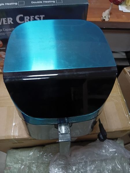 Аерогриль XXL 2300W 15L з сенсорним LCD дисплеєм | Фритюрниця без олії, 12 програм, швидке нагрівання 15лсілвергрлиь фото
