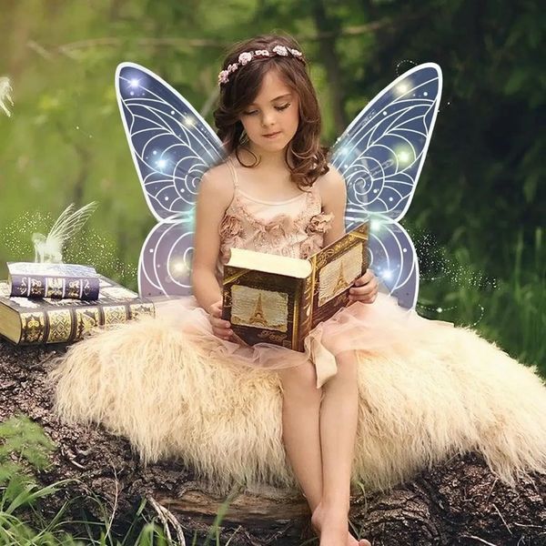 Детские светящиеся крылья Бабочки Феи с музыкой Wings of Faerie 60 см №4 фото