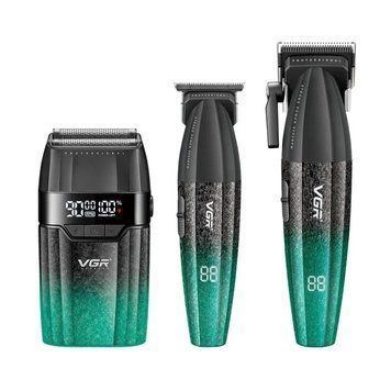 Комплект для стрижки 3в1 + 9 насадок, 2хUSB, VGR V-640 / Машинка для стрижки волосся / Шейвер / Чоловічий тример 640зз фото