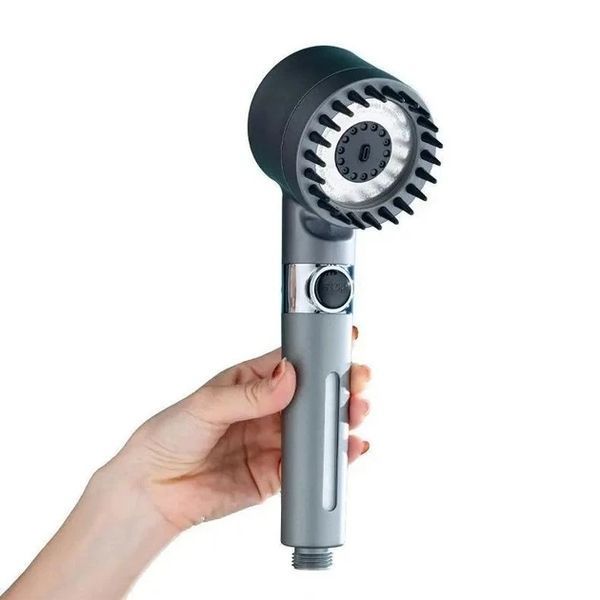 Лейка для душа массажная высокое давление 3 режима турболейка TURBOCHARGED SHOWER HEAD 1996275022 фото