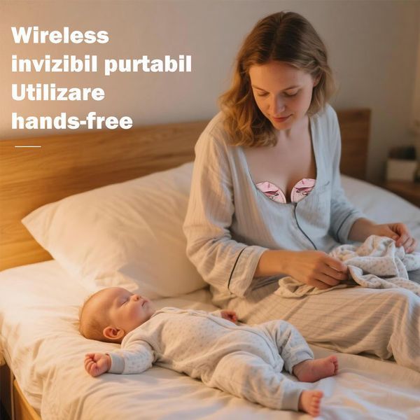 Електричний молоковідсмоктувач подвійний бездротовий | Hands Free, 4 режими, 16 рівнів, тихий, портативний, 240 мл 33717 фото