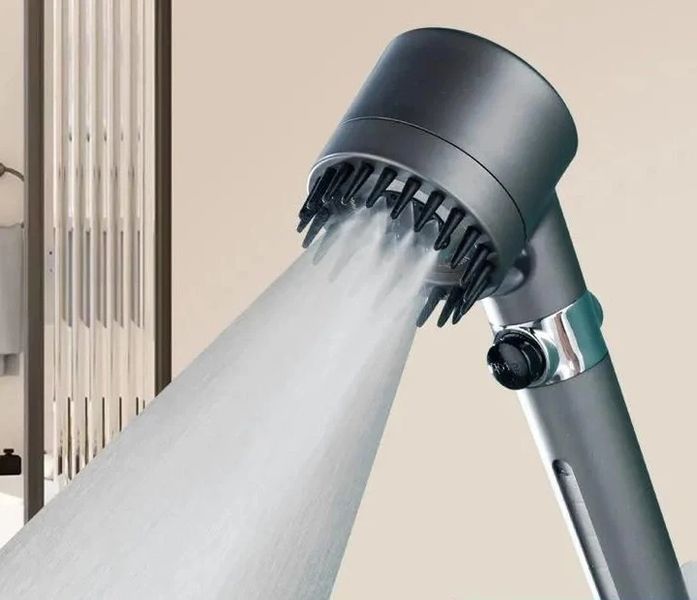 Лейка для душа массажная высокое давление 3 режима турболейка TURBOCHARGED SHOWER HEAD 1996275022 фото