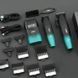 Комплект для стрижки 3в1 + 9 насадок, 2хUSB, VGR V-640 / Машинка для стрижки волосся / Шейвер / Чоловічий тример 640зз фото 3