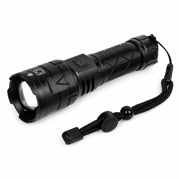 Аккумуляторный фонарь WATTON WT-604 LED из Power Bank | USB зарядка, 5 режимов, аккумулятор 26650, туристический фонарь ручной. 604вт фото
