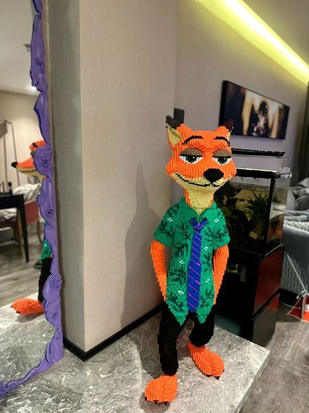 Гігантський 3D-конструктор "Ліс Нік" 115 см (15888 деталей) DUZ 9909 лисвеликий фото