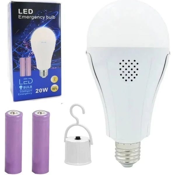 Аварійна акумуляторна лампа світлодіодна LED 20W Е27 біле світло 2111010691 фото