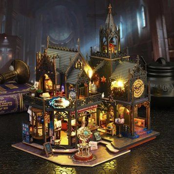3D Румбокс Волшебный город Holo DIY Dollhouse + Пылезащитный купол SKU: ES012-B фото